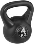 Relaxdays - Kettlebell 4 Kg, Kugelhantel Kunststoff, Fitness Workout, Schwunghantel,
