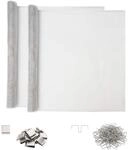 Lichtschachtabdeckung Mit Clips 2 Stk. 70 X 130 Cm Aluminium Vidaxl
