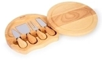 K&auml;semesserset Ibili Cheese Knife Set Holzbrett 4 St&uuml;ck