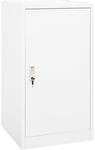 Sattelschrank Wei&szlig; 53x53x105 Cm Stahl Vidaxl