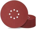 Schleifpapier 225mm Klett P400 10 St&uuml;ck 8 Loch F&uuml;r Trockenbauschleifer