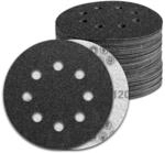 100x Schleifpapier 125mm Klett 8 Loch K&ouml;rnung 120 F&uuml;r Exzenterschleifer