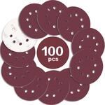 100 St&uuml;ck Schleifpapier 125mm Klett P1000 8 Loch F&uuml;r Exzenterschleifer