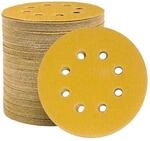 Schleifpapier 125mm Klett 100er K&ouml;rnung, 100 St&uuml;ck, 8 Loch, F&uuml;r...