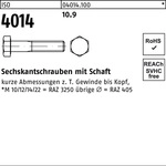 Iso 4014 Sechskant-schaftschraube M33x200 Stahl 10.9 Blank