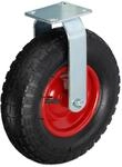 Relaxdays Bockrolle, 3.50-6, Traglast 120 Kg, Gummi, Stahlplatte, Luftbereift,