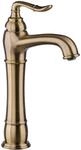 Paulgurkes - Nostalgie Armatur Bronze Messing Lang F&uuml;r Aufsatzwaschbecken