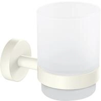 Moon White Zahnputzbecher Aus Satiniertem Glas Mit Halter, Matt Wei&szlig; - F&uuml;r...