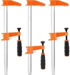 3 St&uuml;ck Schraubzwingen 450mm, Spannweite 300mm, Maultiefe 60mm, F&uuml;r...