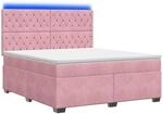 Boxspringbett Mit Matratze Mit Kopfteil Rosa 140 X 200 Cm Samt Vidaxl