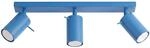 Deckenleuchten Ring Hellblau 3xgu10 45cm Stahl Sollux
