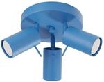 Deckenleuchten Ring Hellblau 3xgu10 25.7cm Stahl Sollux