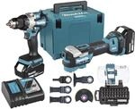 Makita Akku-kombo-kit 18v - Ddf489 + Dtm52 Mit E-13552 + E-29854 Im Makpac