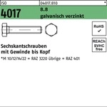 Sechskantschraube Iso 4017 Vg M 8 X 22 8.8 Galvanisch Verzinkt