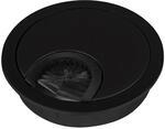 Sotech Kabeldurchlass Metall Bohrma&szlig; &Oslash; 68 Mm Schwarz Matt Mit B&uuml;rstendichtung