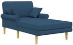 Chaiselongue Blau Stoff Vidaxl