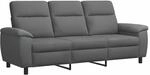 Sofa Dunkelgrau 214 X 90 X 95 Cm Stoff Vidaxl