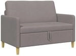 Sofa Mit Stauraum Taupe 122 X 78 X 87 Cm Polyester Vidaxl