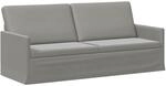3-sitzer Sofa Hellgrau 190 X 81 X 82 Cm Samt (v) Vidaxl