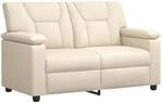 Sofa Creme 151 X 85 X 93 Cm Kunstleder Vidaxl