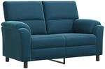Sofa Blau 154 X 85 X 93 Cm Samt Vidaxl