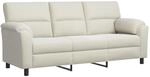 Sofa Creme 214 X 85 X 93 Cm Samt Vidaxl