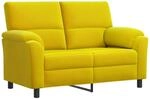 Sofa Gelb 154 X 85 X 93 Cm Samt Vidaxl