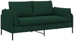 2-sitzer Sofa 2-sitzer Dunkelgr&uuml;n 188 X 81 X 89 Cm Samt Vidaxl