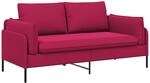 2-sitzer Sofa 2-sitzer Weinrot 188 X 81 X 89 Cm Samt Vidaxl