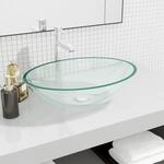 Waschbecken Glas 50x37x14 Cm Transparent Vidaxl
