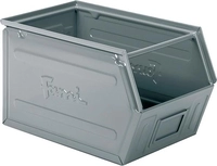 Stahlbeh&auml;lter Mm B=300 T=520 H=300 Gr.4a5 Grau Ral7000