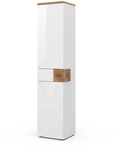 Vicco - Badschrank Eden, Wei&szlig;, 40 X 184.2 Cm Mit 2 T&uuml;ren Und Schublade