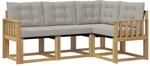 Outdoor-sofagarnitur 4 Stk. Wei&szlig; Und Hellgrau Vidaxl