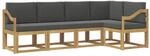 Outdoor-sofagarnitur 5 Stk. Wei&szlig; Und Anthrazit Vidaxl