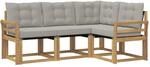 Outdoor-sofagarnitur 4 Stk. Wei&szlig; Und Hellgrau Vidaxl