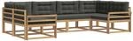Outdoor-sofagarnitur 6 Stk. Wei&szlig; Und Anthrazit Vidaxl