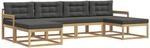 Outdoor-sofagarnitur 6 Stk. Wei&szlig; Und Anthrazit Vidaxl