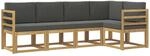 Outdoor-sofagarnitur 5 Stk. Wei&szlig; Und Anthrazit Vidaxl