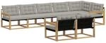 Outdoor-sofagarnitur 8 Stk. Wei&szlig; Und Hellgrau Vidaxl
