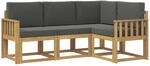 Outdoor-sofagarnitur 4 Stk. Wei&szlig; Und Anthrazit Vidaxl