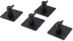 Bernstein - Handtuchhaken Hk450 Selbstklebend 4 St&uuml;ck Schwarz Matt