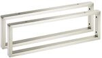 So-tech - 2 St&uuml;ck Waschtischkonsole Wk500 Rechteckig 500 X 150 Mm Edelstahl