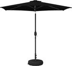 Vidaxl Garden Parasol With Led Lights And Base 2.7 X 2.7 M Polyester