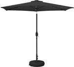 Vidaxl Garden Parasol With Led Lights And Base 2.7 X 2.7 M Polyester