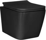 Wand-wc Keramik Schwarz Vidaxl