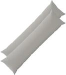 Kissenbezug 2 Pcs Heerlen Grau 40 X 145 Cm Polyester Vidaxl
