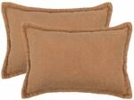 Kissenbezug 2 Pcs Houten Beige 40 X 60 Cm Boucl&eacute; Vidaxl