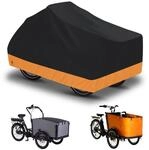 Lastenrad Abdeckung Wasserdicht 225x105x110cm 600d Oxford Fahrradgarage Orange