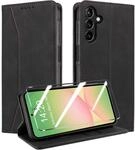 Handyh&uuml;lle Mit Panzerglas F&uuml;r Samsung Galaxy A56/a36 5g, Kunstleder Flip Case...