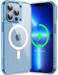 Magsafe H&uuml;lle F&uuml;r Iphone 13 Pro 6,1 Zoll, Transparent, Sto&szlig;fest, Sierrablau
